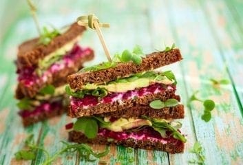 Healthy diet sandwich