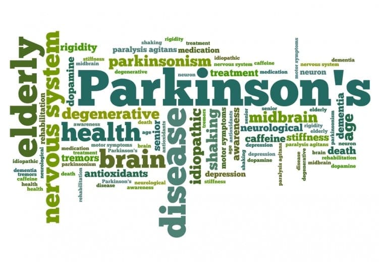 Parkinsons word cloud