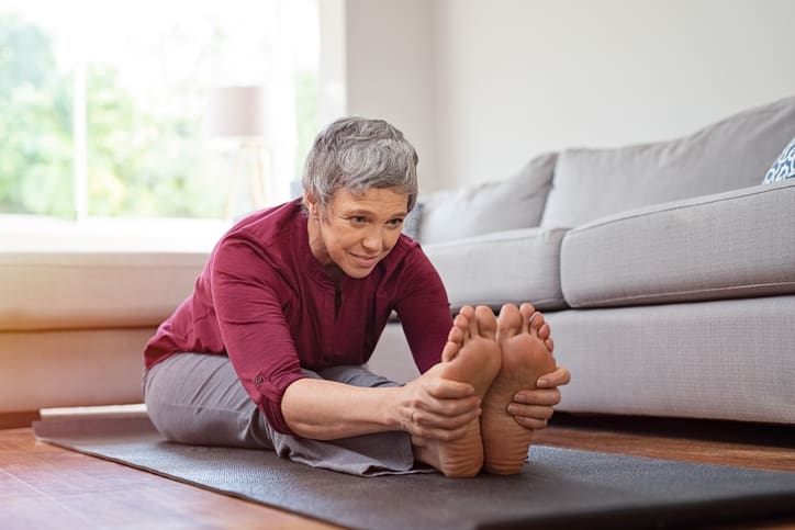 Foot care for the over 50s stretch